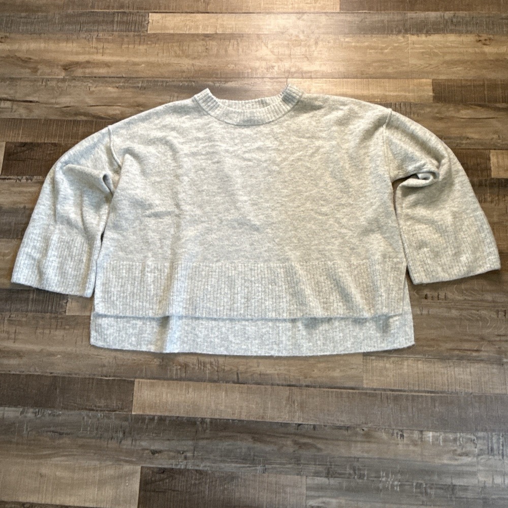 CeCe Heather Gray Crewneck Sz XL Boxy Oversized